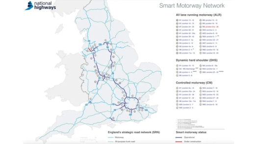 Smart Motorways Map